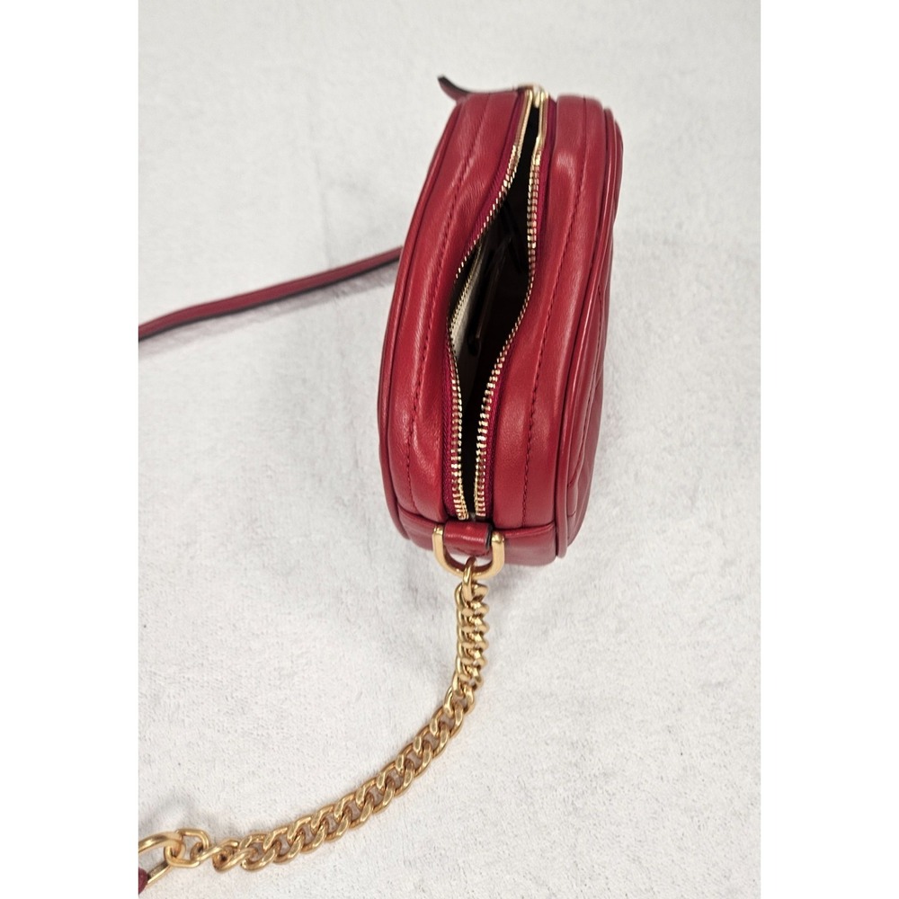 Tory Burch Fleming Soft Camera Bag – Red Quilted Leather – Gold Hardware - Picture 6 of 11